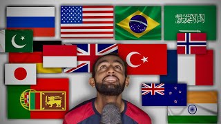 ASMR Different Flags 🇺🇸🇬🇧🇳🇴🇧🇷 [upl. by Llij392]