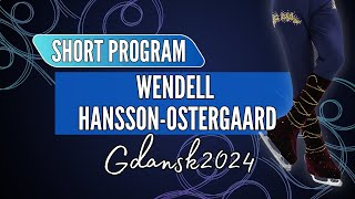 Wendell HANSSONOSTERGAARD DEN  Junior Men Short Program  Gdansk 2024 [upl. by Fillian]