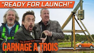 Clarkson Hammond and May Catapult a Citroën Back to France  The Grand Tour Carnage A Trois [upl. by Pyle761]