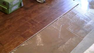 How to install hand scraped engineered hardwood flooring [upl. by Laamak435]