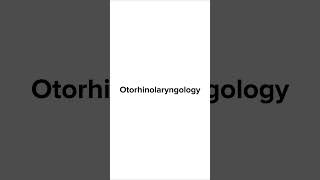 How to pronounce Otorhinolaryngology [upl. by Schramke346]