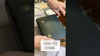 Saddle bag cleaning leathercleaning [upl. by Boone]