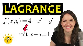 EXTREMA mit Nebenbedingungen – LAGRANGE Methode mehrdimensionale Extremstellen bestimmen [upl. by Airdnaxela]