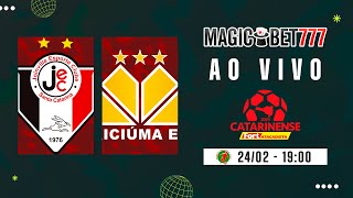 JOGO COMPLETO JOINVILLE X CRICIÚMA  10ª RODADA  CATARINENSE 2024 [upl. by Wallraff]