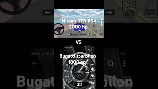 Nissan GTR R34 vs Bugatti tourbilon [upl. by Godspeed]