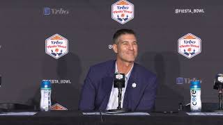 Liberty Football Head Coach Jamey Chadwell Fiesta Bowl arrival press conference [upl. by Acalia]