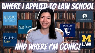 WHERE IM GOING TO LAW SCHOOL 2324 cycle recap applying to 16 schools my stats [upl. by Nita]