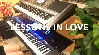 LESSONS IN LOVE  Level 42  Cover on Yamaha Genos [upl. by Elora772]