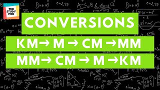 Length  km to cm m to mm km to mm mm to m mm to km cm to km  Unit Conversion  The Study Pod [upl. by Diraf]