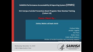 GLS Campus Suicide Prevention Cohort 18 SPARS TrainingSM24004 [upl. by Ennovahs787]