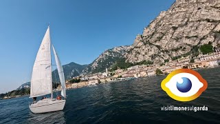 Segeln am Gardasee 4k  Limone sul Garda  visitlimonesulgardacom [upl. by Erbma]