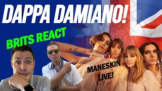 Måneskin  Amandoti with Manuel Agnelli SANREMO 2021BRITS REACT [upl. by Eenram564]