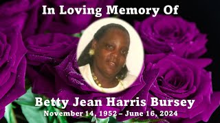 Betty Jean Harris Bursey  Homegoing Celebration [upl. by Ary]