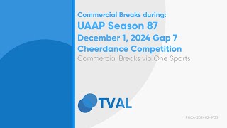 Commercial Breaks of One Sports during UAAP S87 Cheerdance Competition  December 1 2024 Gap 7 [upl. by Suraved]