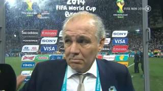 Alejandro Sabella Nationaltrainer Argentinien im Interview nach dem Halbfinale [upl. by Astrix]