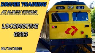 Driver training at Albury Station [upl. by Onirotciv]