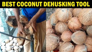 Manual Coconut Dehusking Tool  Hand operated Coconut Peeling Tool  Coconut Dehusker Machine [upl. by Hume421]