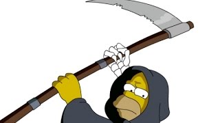 The Simpsons Homer and The Grim Reaper [upl. by Bar]