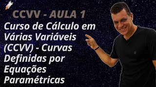 AULA 1 Curso de Cálculo em Várias Variáveis CCVV  Curvas Definidas por Equações Paramétricas [upl. by Katonah79]