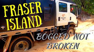 FRASER ISLAND BOGGED BUT NOT BROKEN Kgari 4x4 Beach Champayne pools Lake Allum East Coast EP79 [upl. by Eiuqcaj642]