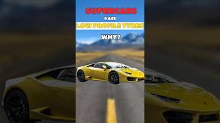 Why Supercars have low profile tyres ll facts science thecurioushindu supercars [upl. by Rettuc]