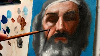 Painting a Master Copy of Bouguereau’s Portrait from Homer and His Guide [upl. by Atolrac]