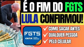 ✔ Fácil e Rápido Como SACAR TODO FGTS pelo CELULAR antes do BLOQUEIO  passo a passo [upl. by Adal]