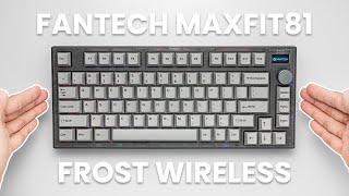 FANTECH MAXFIT81 FROST WIRELESS 75 Gaming Keyboard with OLED Screen  Unboxing amp Review ASMR [upl. by Coraline]