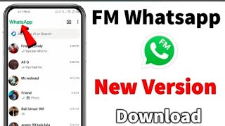 FM Whatsapp New Update Kaise Download Karen  How to Download FM Whatsapp 2024 [upl. by Burwell]