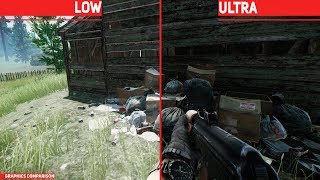 Escape From Tarkov  Low vs Ultra  GRAPHICS COMPARISON [upl. by Ajin987]