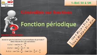 1 bac  généralité sur les fonctions  fonction périodique [upl. by Aissila165]