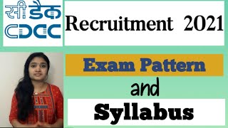 CDAC Syllabus and Exam Pattern CDAC Project Engineer Recruitment latest jobs [upl. by Adev639]