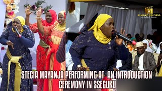 Stecia Mayanja performing at an introduction ceremony in Sseguku [upl. by Blen611]