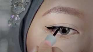 Tutorial Eyeliner Liquid Wardah [upl. by Ennayd320]