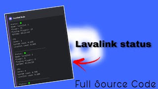 Lavalink Live status in your Discord server  discordjs discord [upl. by Huntley115]