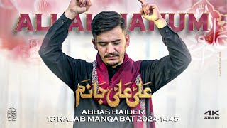 Ali Ali Janam  علئ علئ جانم  Abbas Haider New 13 Rajab Manqabat  Mola Ali as Manqabat 2024 [upl. by Jareen]