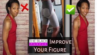 Instant Slimming Effect  SHAPEWEAR SHORTS  The Black Purple [upl. by Nylesoj]