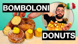 BOMBOLONI alla crema  IL TUTORIAL PERFETTO su come preparare i bomboloni fritti o al forno [upl. by Tynan]