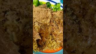 Slow cooker pork chops 😋 howtocook homecooking SlowCooker momlife weeknightdinner comfortfood [upl. by Anirehc]