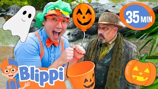 Blippi’s Spooktacular Alligator Trick or Treat Hunt  BEST OF BLIPPI  Educational Videos for Kids [upl. by Sonaj]