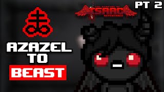 azazel to beast pt 2  binding of isaac unlocks  106 [upl. by Nowd357]