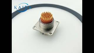 Aluminum Shell MILDTL38999 Series 2 37 Male Pins MILDTL38999 Connector [upl. by Gavrila]