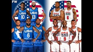 Player Matchups 1992 Dream Team vs 2024 USA Team [upl. by Moser]