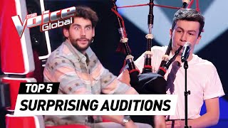 UNIQUE amp SURPRISING instruments in The Voice Kids [upl. by Doownyl]