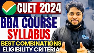 CUET 2024 BBA entrance exam syllabus New University list exam pattern complete details [upl. by Isis398]