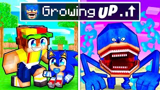 GROWING UP as a SHIN SONIC In Minecraft [upl. by Mumford710]