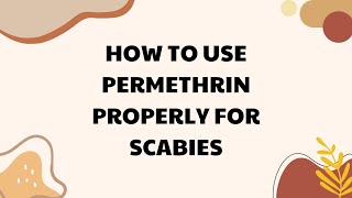 How To Use Permethrin Properly For Scabies Updated 2023 [upl. by Riada]