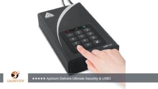 Apricorn Aegis Padlock 3 TB DT 256bit Encryption USB 3 Hard Drive ADT3PL2563000   ReviewTest [upl. by Aennaej]