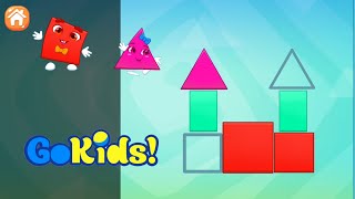 Learning Shapes the Fun Way  GoKids [upl. by Ressan]