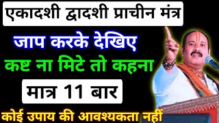 इस मंत्र से ही एकादशी का फल मिलता है बिना व्रत के शुरू करें मनोकामना पूर्ण और कष्टों का निवारण होगा [upl. by Oivalf]